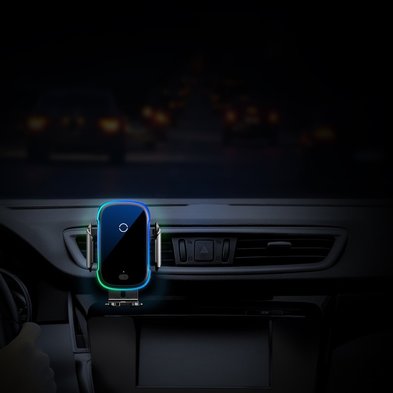 Автодержатель с БЗУ Baseus Light Electric 15W (WXHW03) смотреть фото №7