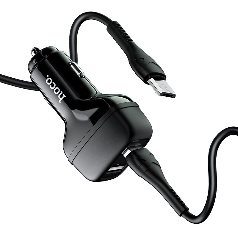 АЗП Hoco Z36 Leader 2.4A (2USB-A) + кабель USB to MicroUSB на малюнкі №8