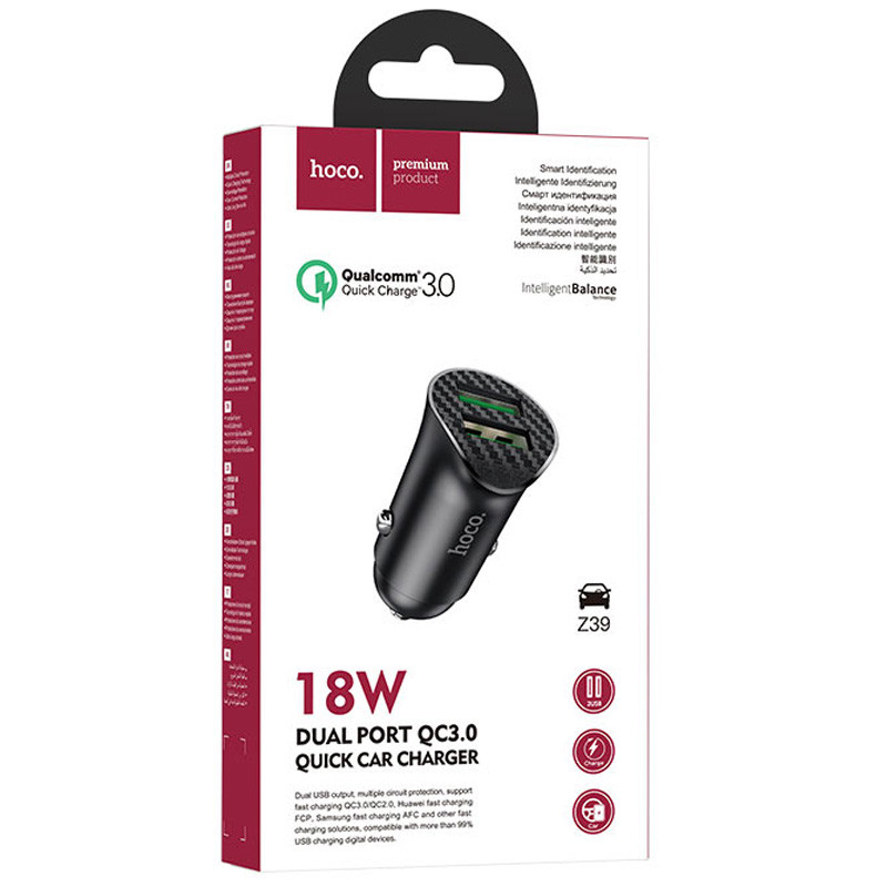 АЗП Hoco Z39 Farsighted QC3.0 18W (2USB-A) на малюнкі №5
