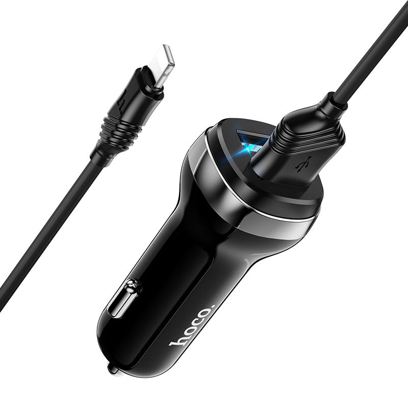 АЗП Hoco Z40 Superior 2.4A (2USB-A) + кабель USB to Lightning на малюнкі №3