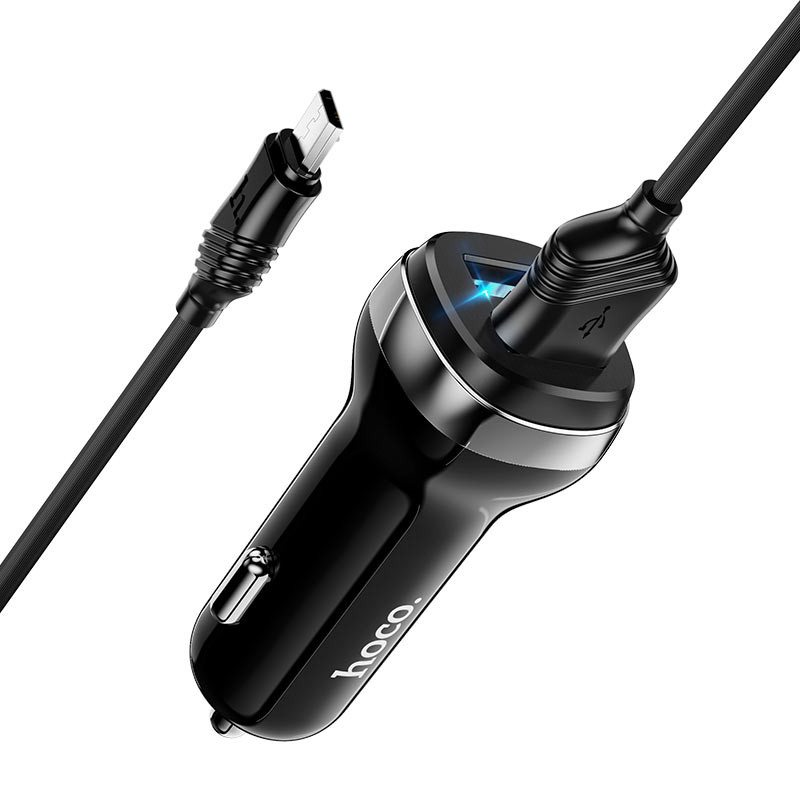АЗУ Hoco Z40 Superior 2.4A (2USB-A) + кабель USB to MicroUSB на картинке №2