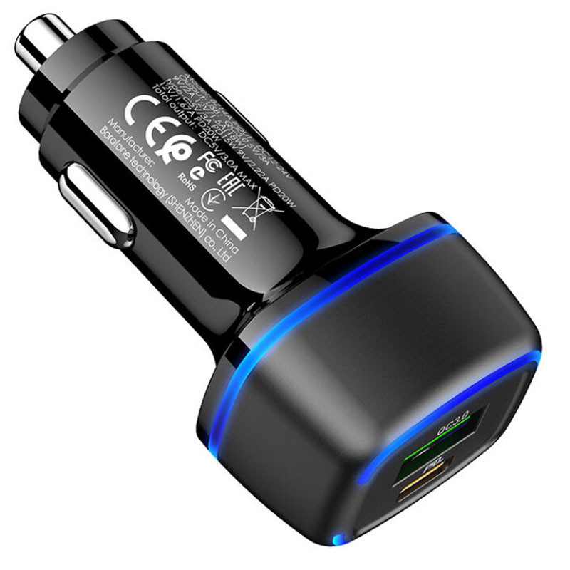 АЗП Borofone BZ14A PD20W+QC3.0 (1Type-C/1USB/3A) Зображення №3 АЗП Borofone BZ14A PD20W+QC3.0 (1Type-C/1USB/3A) дивитися фото №3