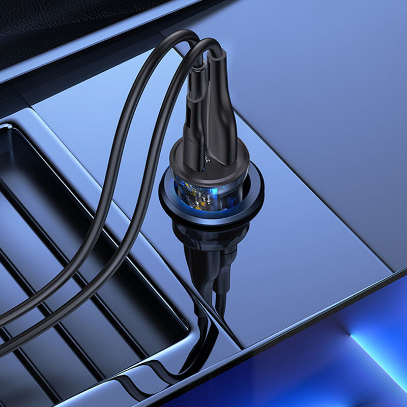 АЗП Usams US-CC164 C32 30W 2 Ports A+C Зображення №3 АЗП Usams US-CC164 C32 30W 2 Ports A+C дивитися фото №3