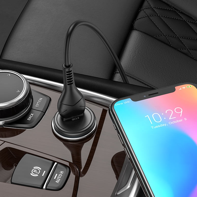 АЗУ Hoco Z43 Mighty QC3.0 18W (1USB-A) + кабель USB to MicroUSB на картинке №5