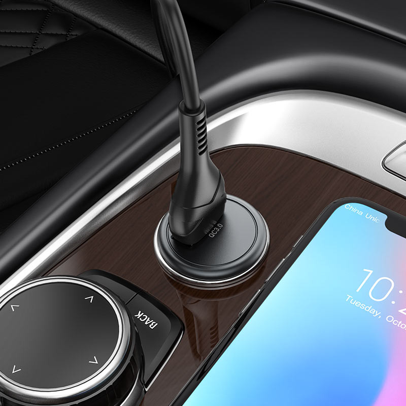 АЗУ Hoco Z43 Mighty QC3.0 18W (1USB-A) + кабель USB to MicroUSB на картинке №7