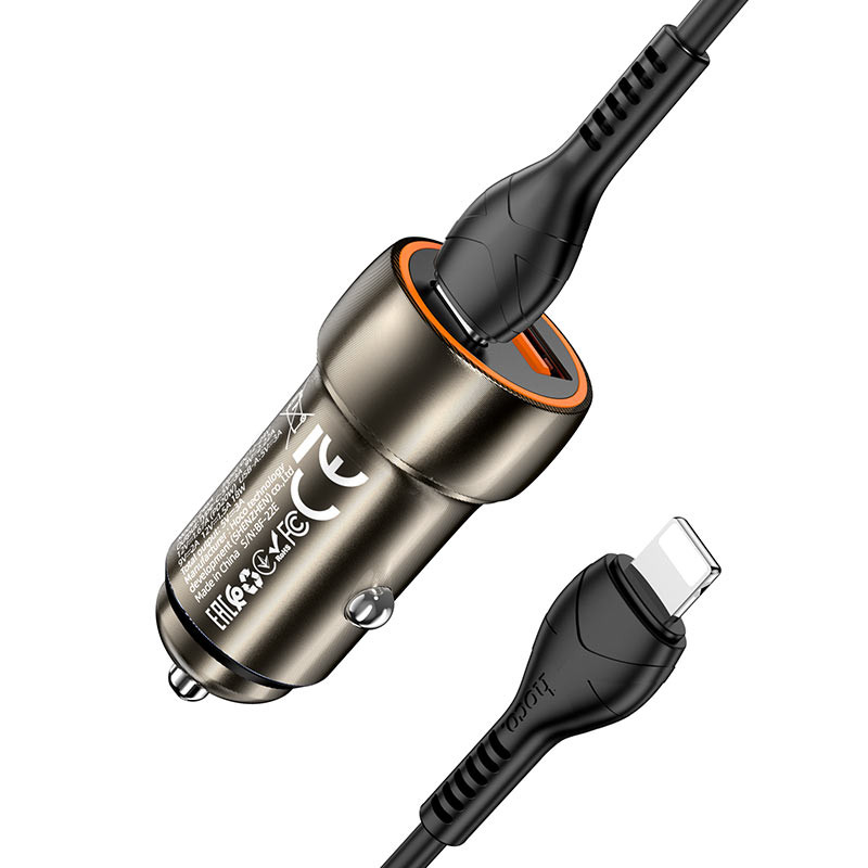 АЗП Hoco Z46A Blue whale PD 20W + QC3.0 + Type-C to Lightning дивитися фото №2