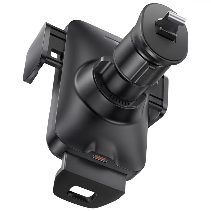 Автотримач з БЗП Baseus Wisdom Auto Alignment (QI 15W) (Air Outlet base) (CGZX000001), Black 2, купити оптом з доставкою