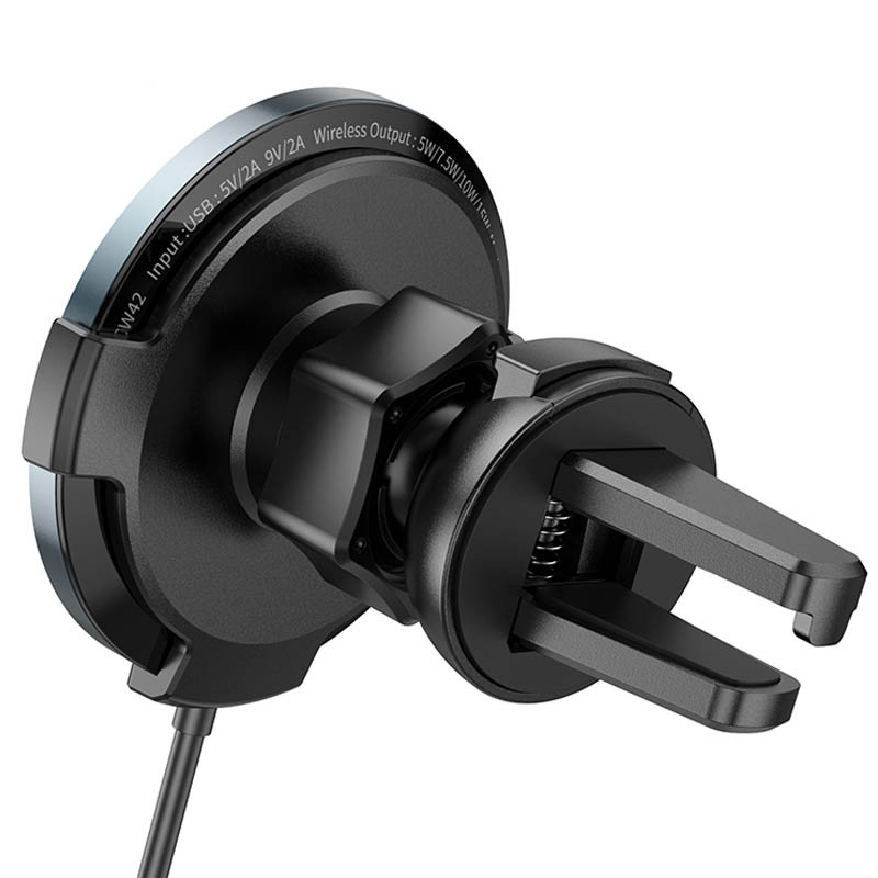 Автодержатель с БЗУ Hoco CW42 магнитный на картинке №3