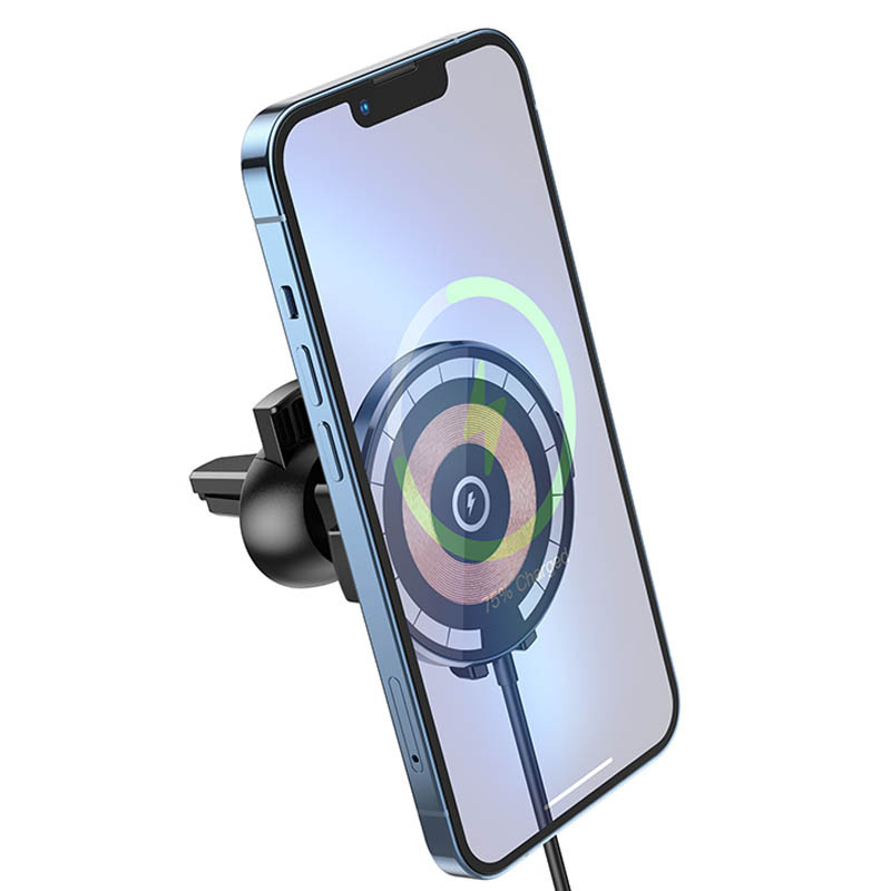 Автодержатель с БЗУ Hoco CW42 магнитный на картинке №8