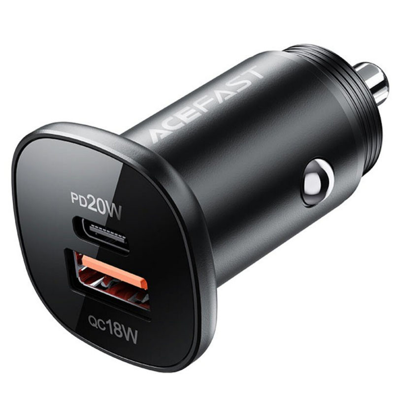АЗП Acefast B1 mini dual-port metal car charger 38W (1USB-A/1C) на малюнкі №2