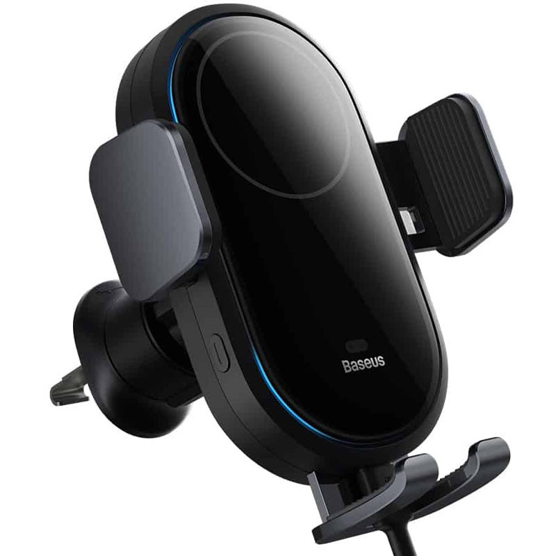 Автодержатель с БЗУ Baseus LightChaser Wireless Charging Electric Car Mount 15W (C40355900121-00) на картинке №2