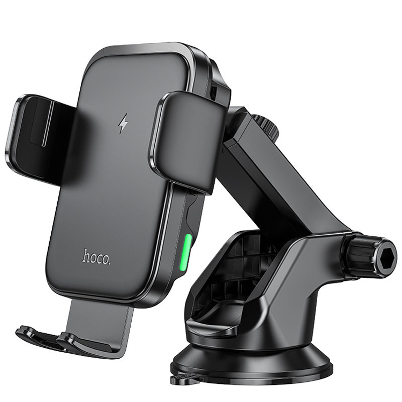 Автодержатель с БЗУ Hoco HW11 Jenny three-axis linkage (center console) смотреть фото №1