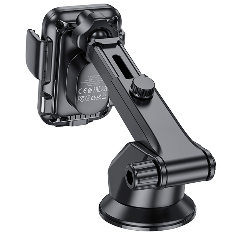 Автодержатель с БЗУ Hoco HW11 Jenny three-axis linkage (center console) смотреть фото №5