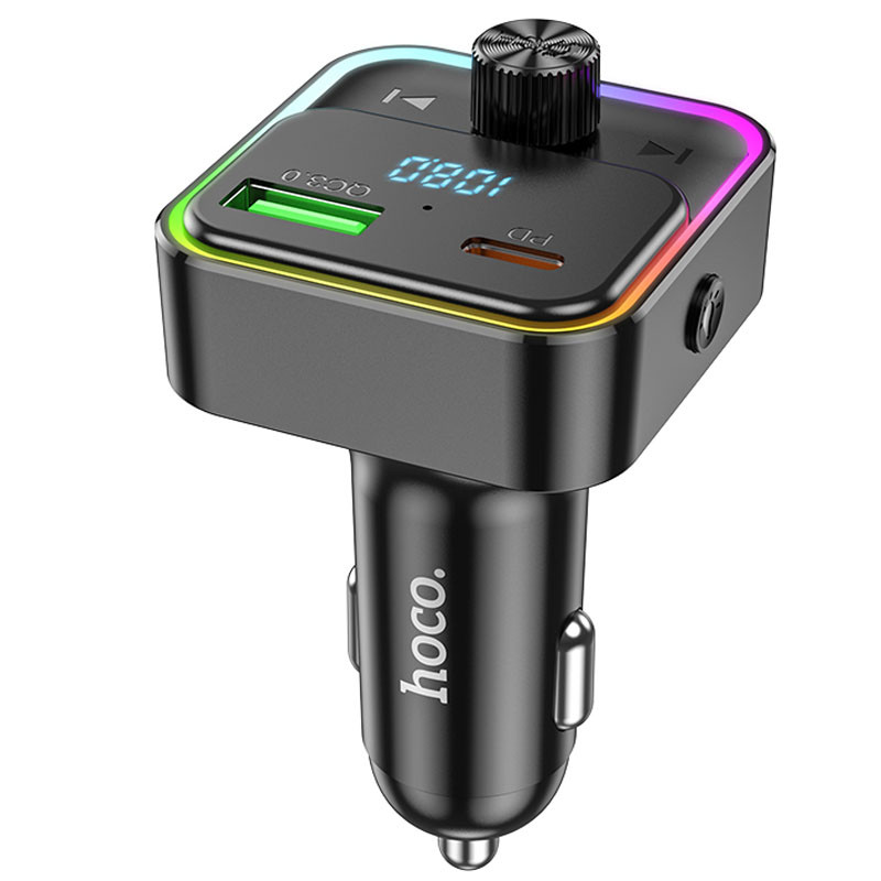 АЗП FM модулятор Hoco E81 Fantasy 30W (1USB-A/1C) на малюнкі №3