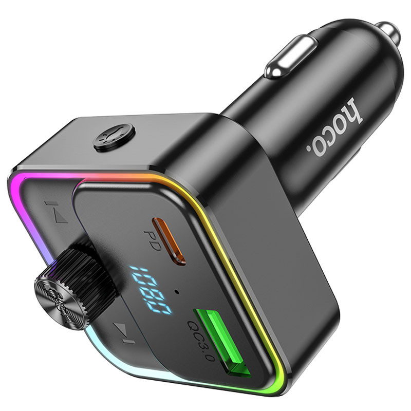 АЗП FM модулятор Hoco E81 Fantasy 30W (1USB-A/1C) на малюнкі №4