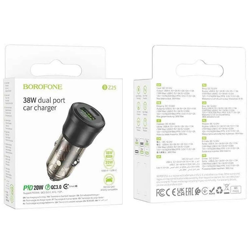 АЗП Borofone BZ25 Journey PD38W (1C/1A) дивитися фото №3