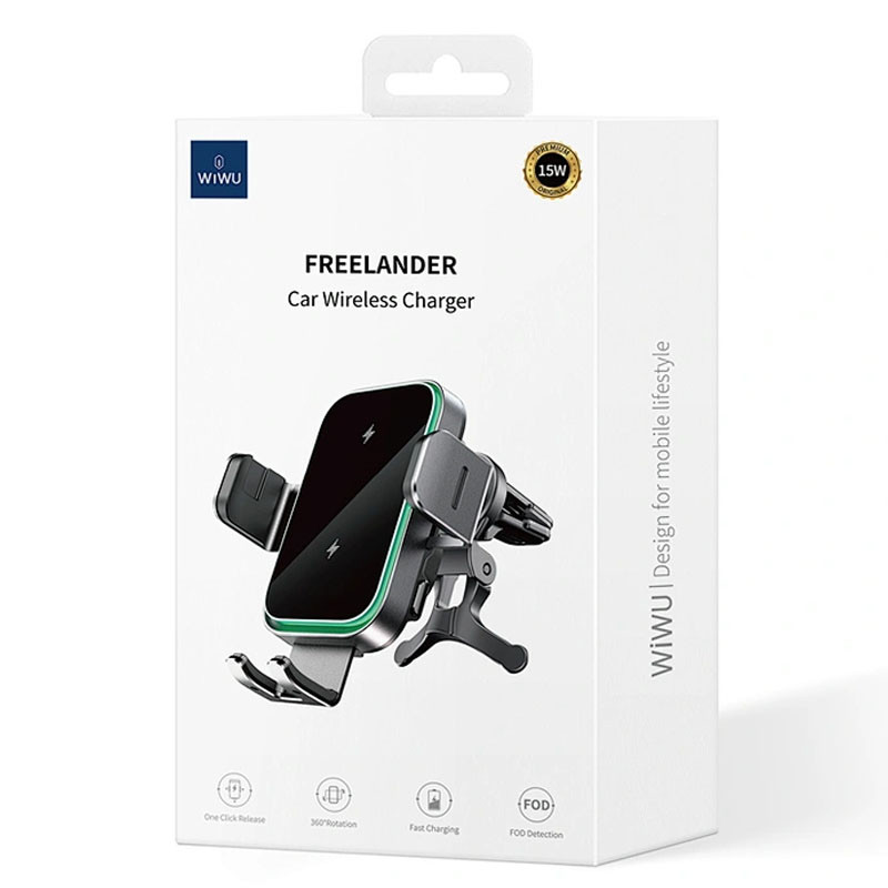 Автодержатель с БЗУ WIWU CH-313 смотреть фото №6