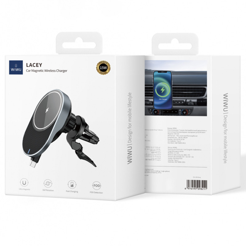 Автотримач з БЗП WIWU CH-315 на малюнкі №6