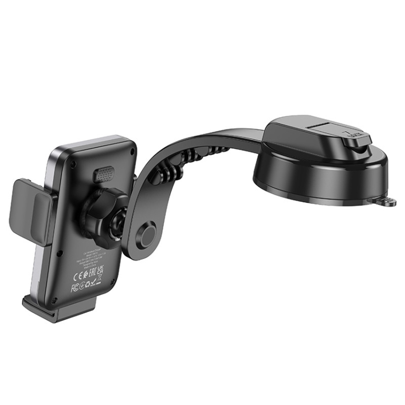 Автодержатель с БЗУ Hoco HW14 Speed (center console) смотреть фото №3