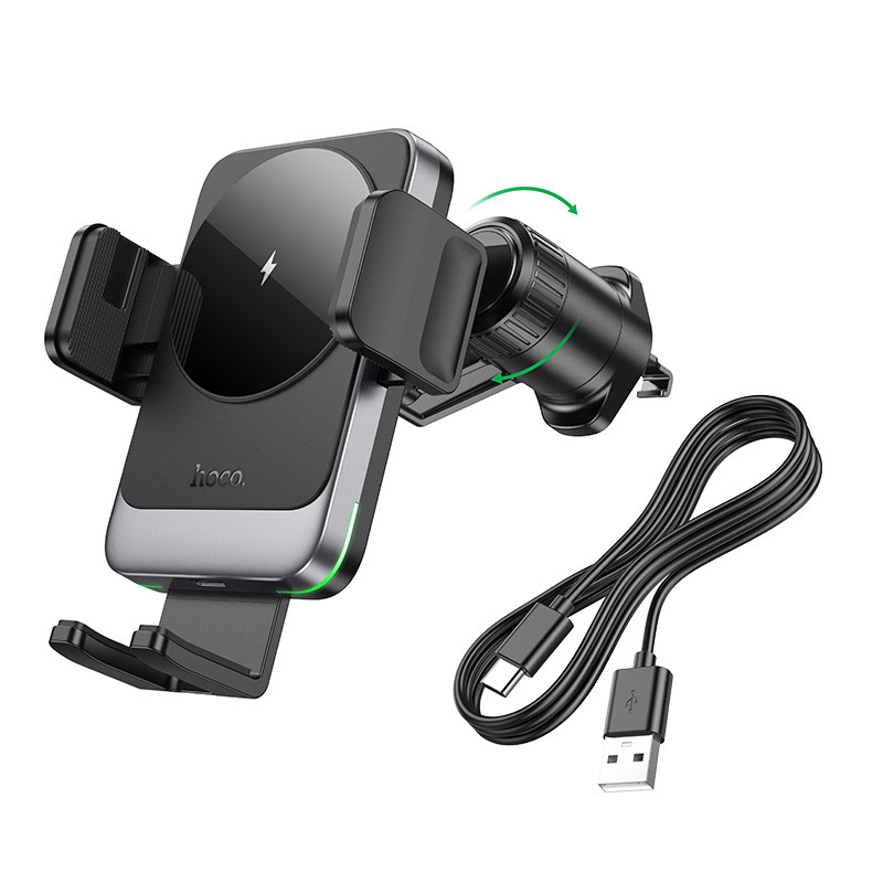 Автодержатель с БЗУ Hoco HW13 Speed (air outlet) смотреть фото №1