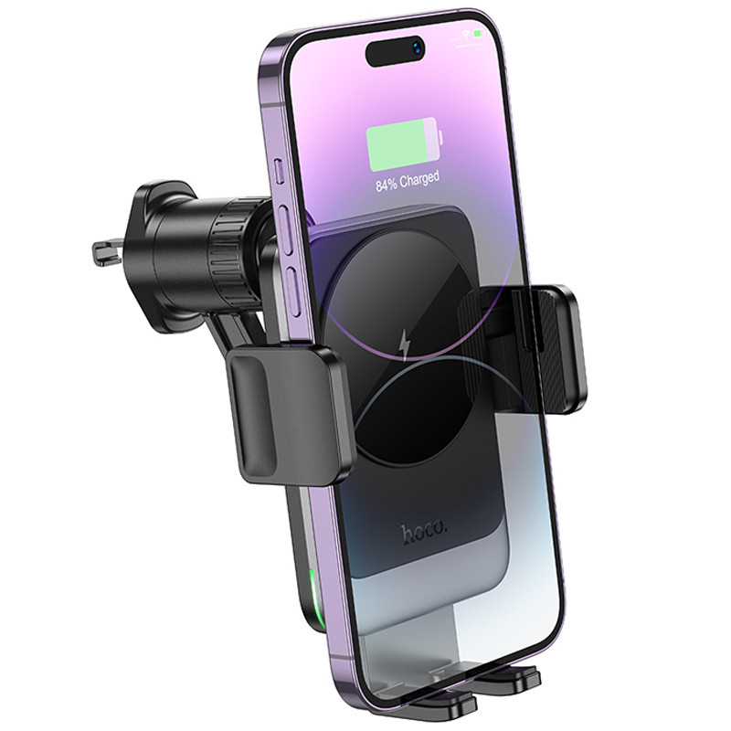 Автодержатель с БЗУ Hoco HW13 Speed (air outlet) смотреть фото №5