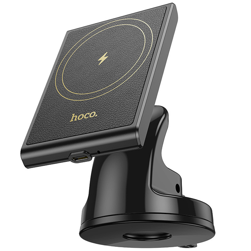 Автодержатель с БЗУ Hoco HW20 Precious (center console) на картинке №6