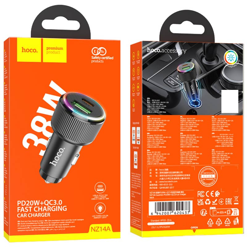 АЗУ Hoco NZ14A Guerrero PD20W+QC3.0 (1C1A) на картинке №2
