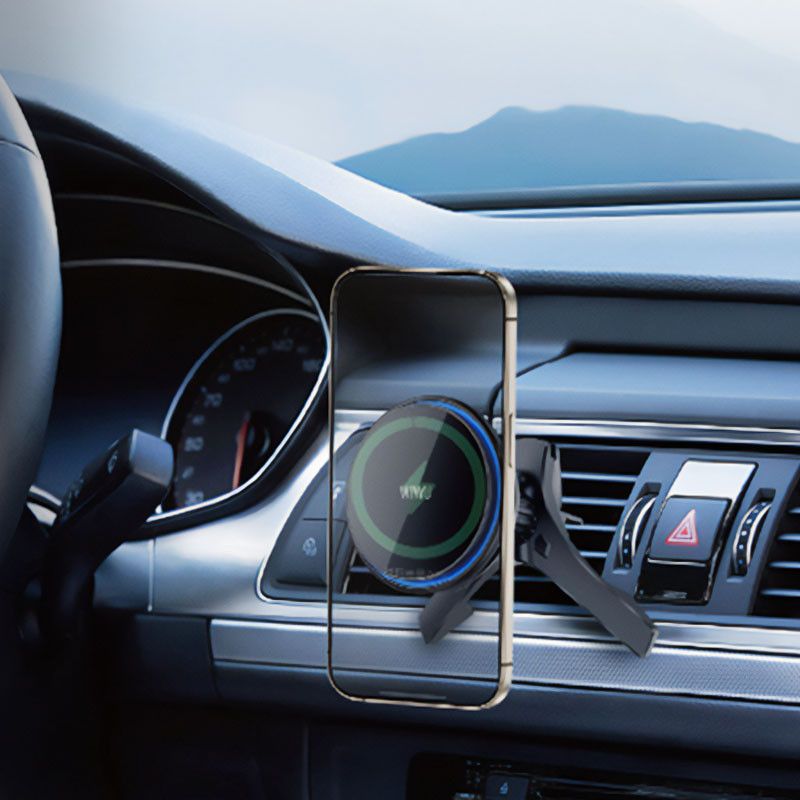 Автодержатель с БЗУ WIWU CH-317 15W смотреть фото №3