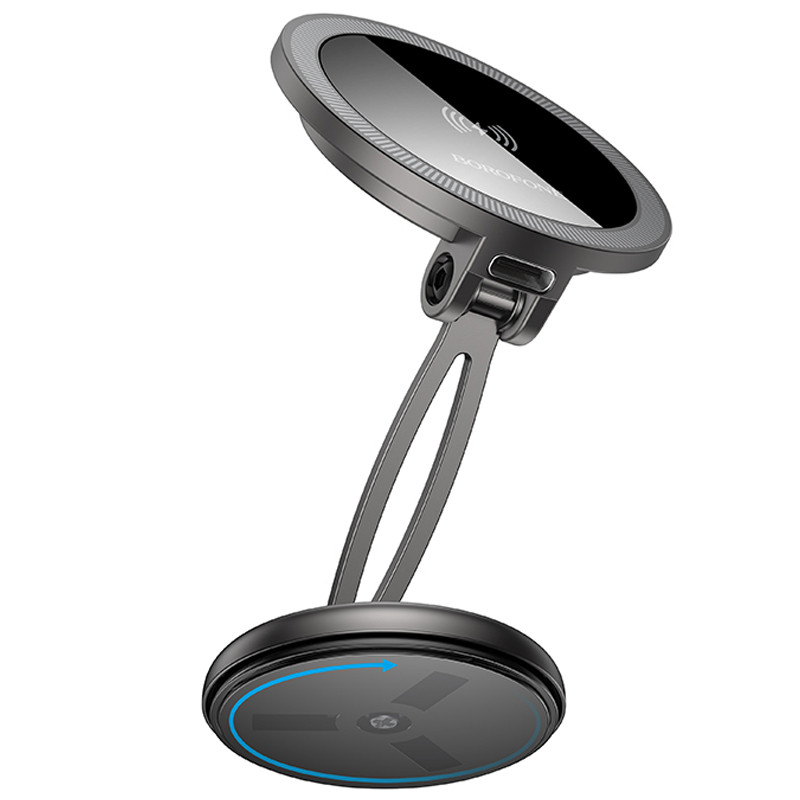 Автодержатель с БЗУ Borofone BH218 Star metal (center console) на картинке №8