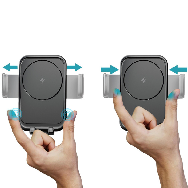 Автодержатель с БЗУ WIWU CH-321 15W на картинке №6