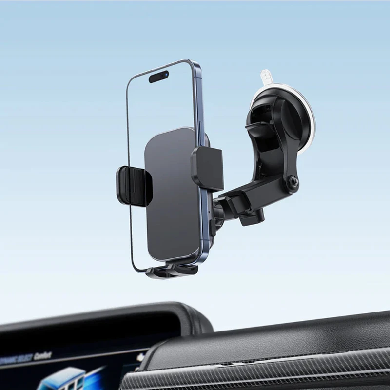 Автодержатель с БЗУ Acefast D53 with Electric Clamp for Dashboard, Black 5, купить оптом с доставкой