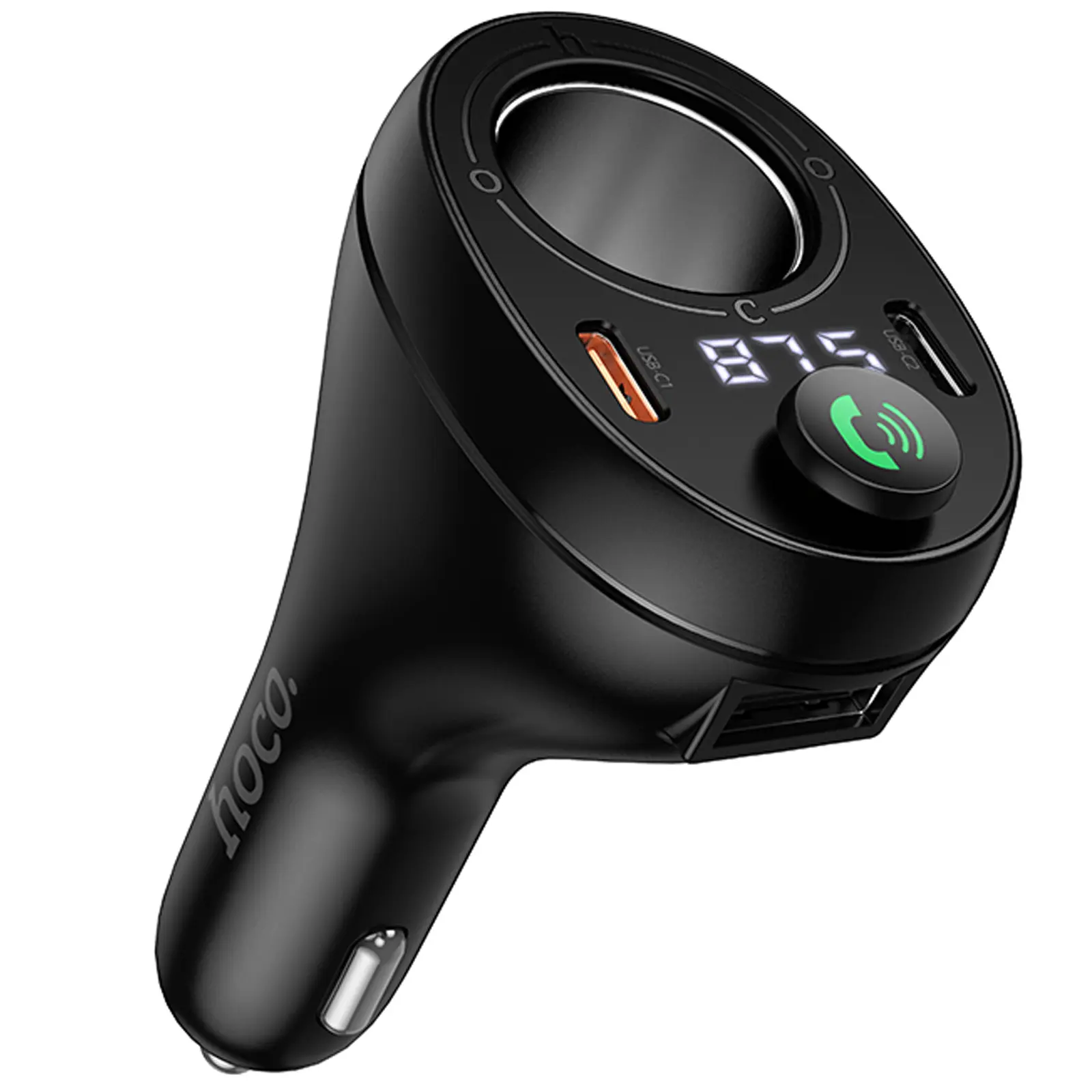 АЗП FM модулятор Hoco E88 Star cigarette lighter 35W (2USB-C), купити оптом з доставкою