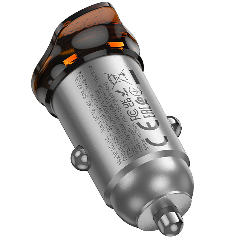 АЗП Hoco NZ16A Rigorous 43W (1USB-A/1C) на малюнкі №3