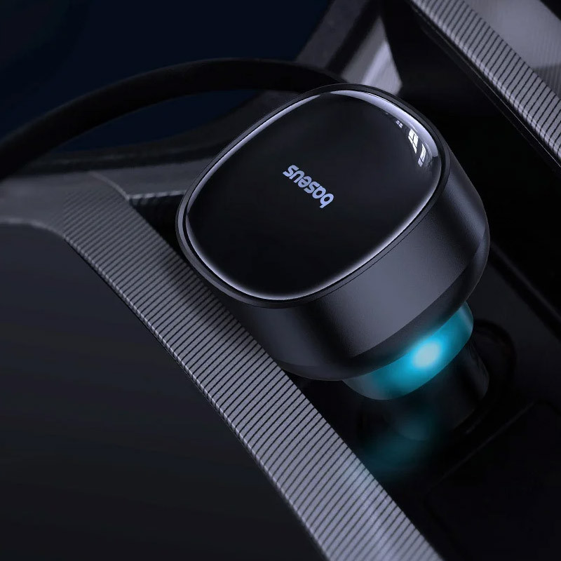 АЗП Baseus Enjoyment Pro 60W (1USB-C) + висувний кабель Type-C (C00057802111-01) на малюнкі №5