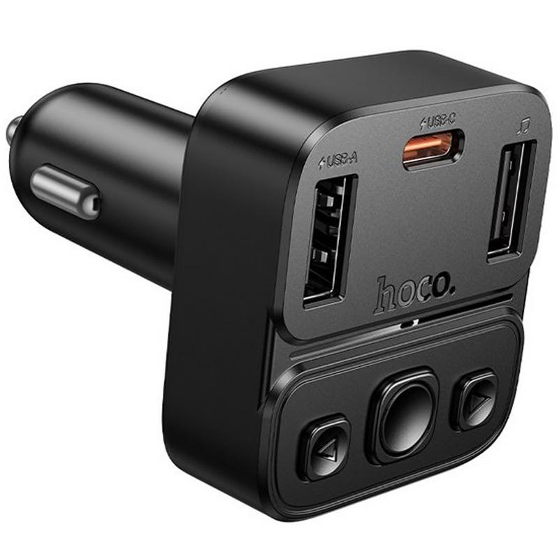 АЗП FM модулятор Hoco E87 Delta 35W (1USB-A/1C) на малюнкі №2