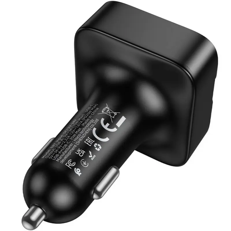 АЗП FM модулятор Hoco E87 Delta 35W (1USB-A/1C), Black 2, купити оптом з доставкою