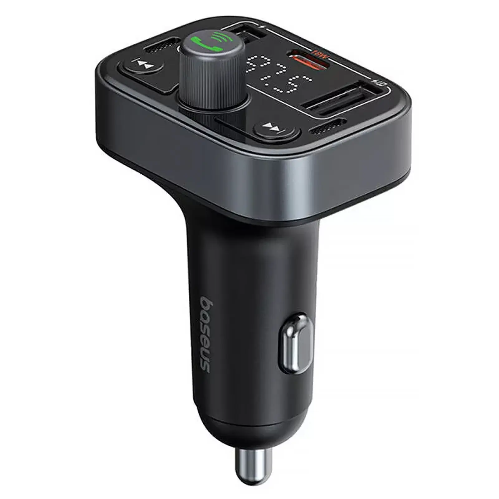 АЗУ FM модулятор Baseus S-09 Pro Series 18W (2USB-A/1C) (C10762200113), купить оптом с доставкой