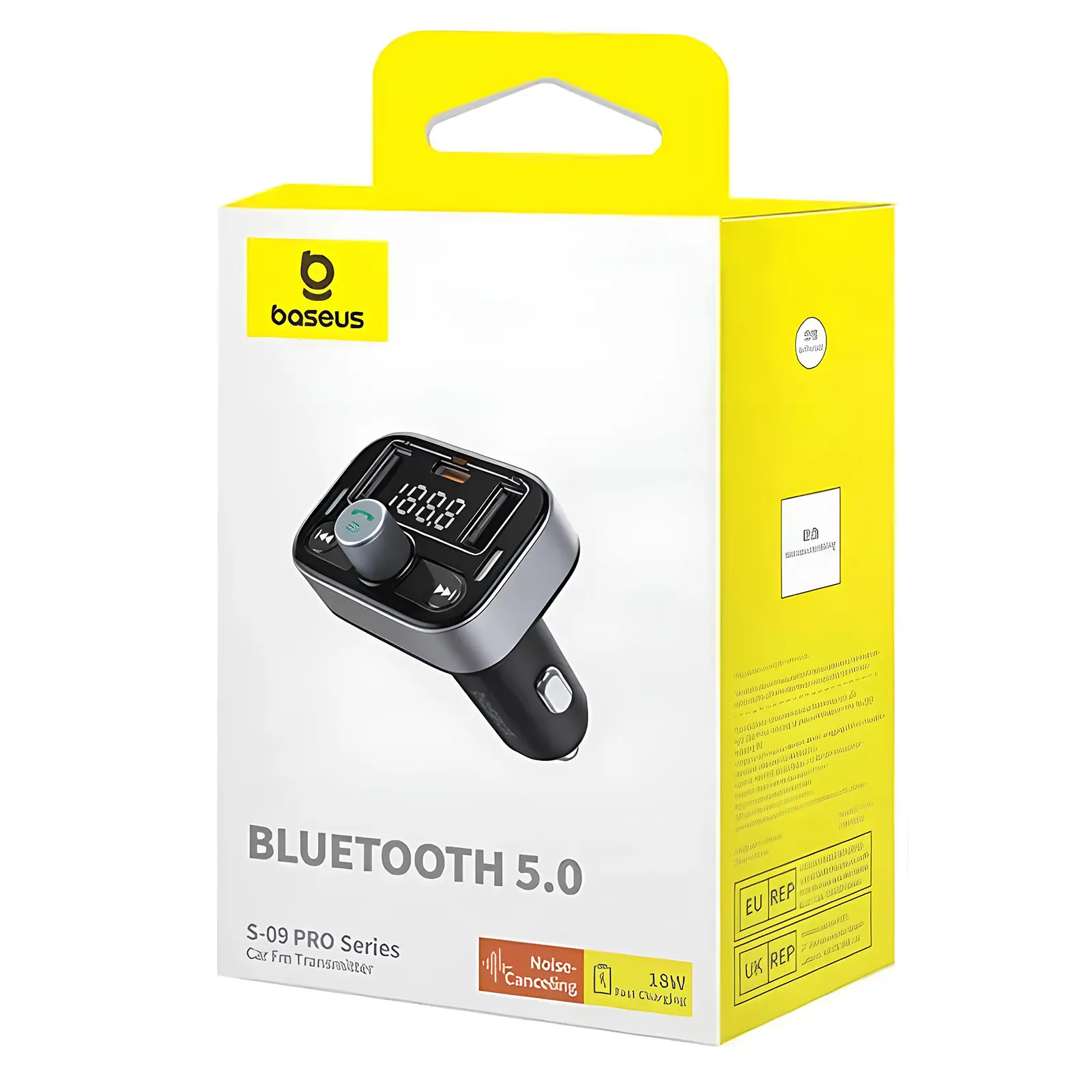 АЗУ FM модулятор Baseus S-09 Pro Series 18W (2USB-A/1C) (C10762200113), Cluster Black 5, купить оптом с доставкой