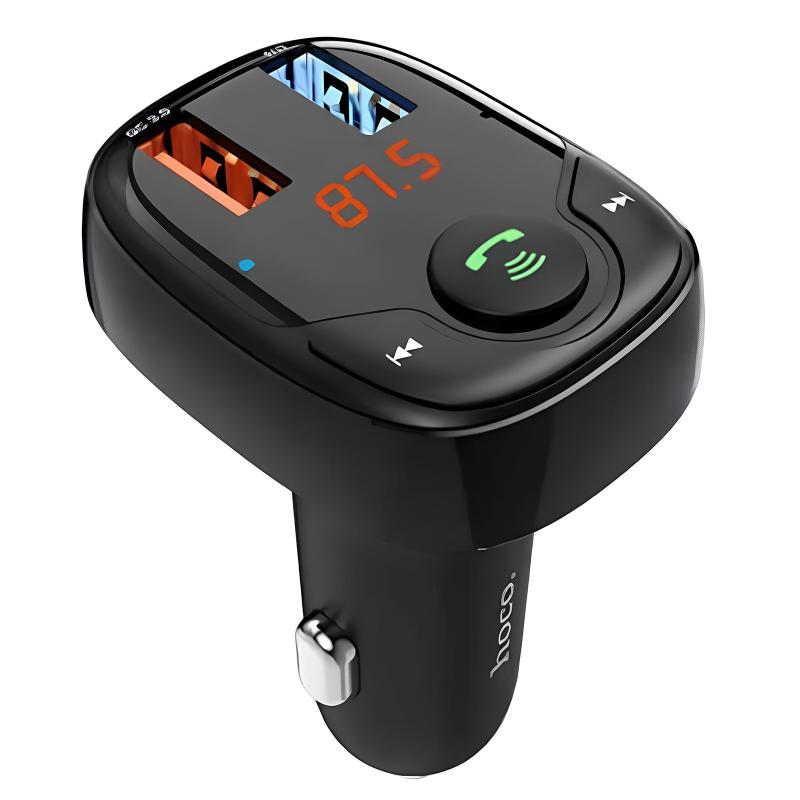 АЗУ FM модулятор Hoco DE35 Max 18W (2USB-A) на картинке №1