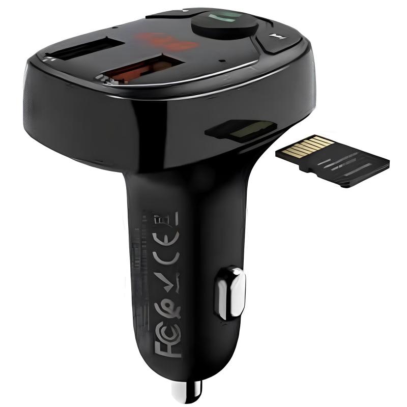 АЗУ FM модулятор Hoco DE35 Max 18W (2USB-A) на картинке №2