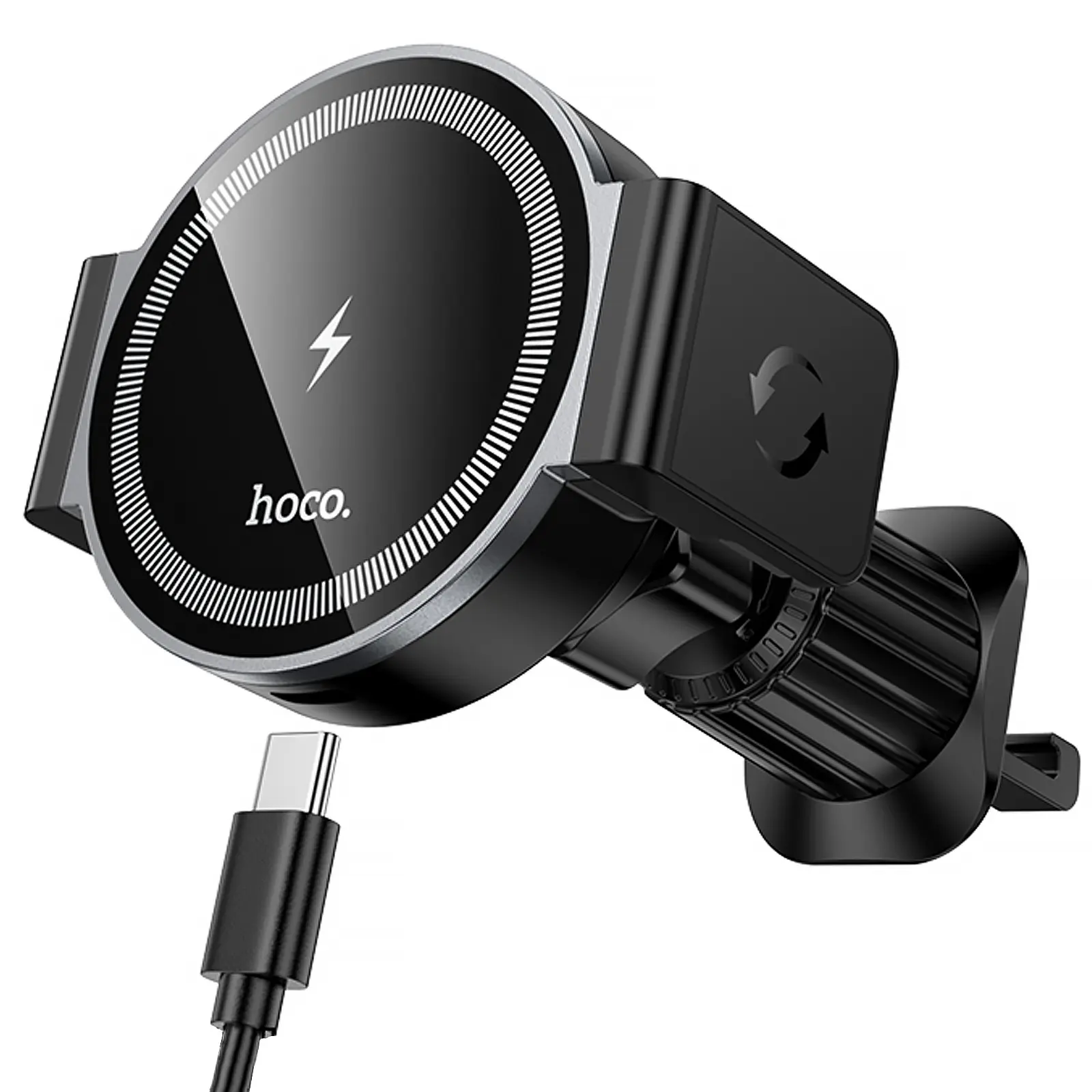 Автодержатель с БЗУ Hoco HW35 Power 15W (air outlet), купить оптом с доставкой