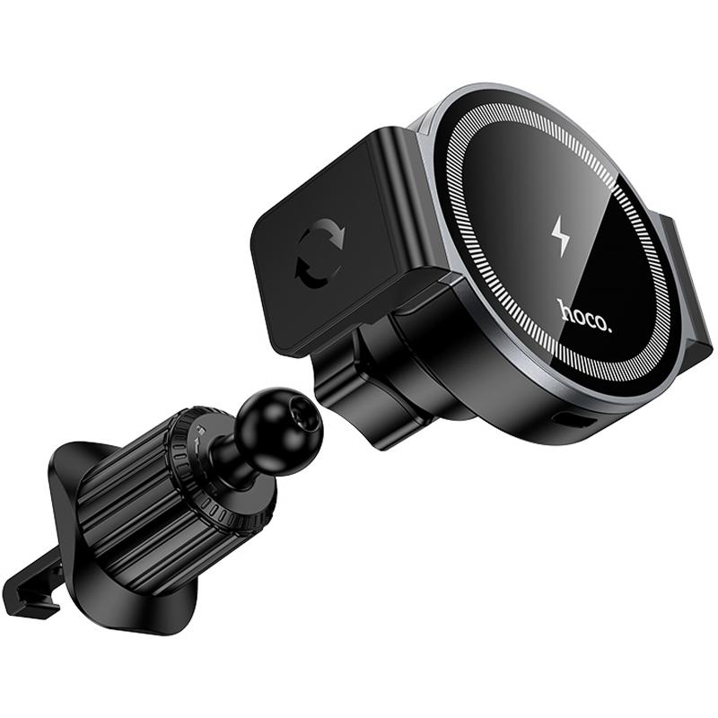 Автотримач з БЗП Hoco HW35 Power 15W (air outlet) на малюнкі №4