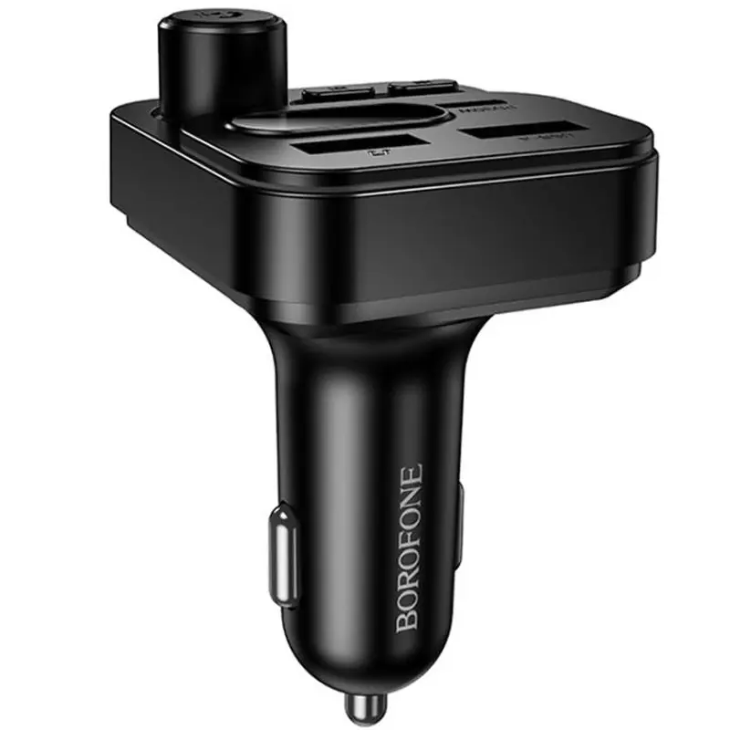 АЗУ FM модулятор Borofone BC61 Ocean PD30W+QC3.0 total 45W (2USB-A/1C), Black 3, купить оптом с доставкой