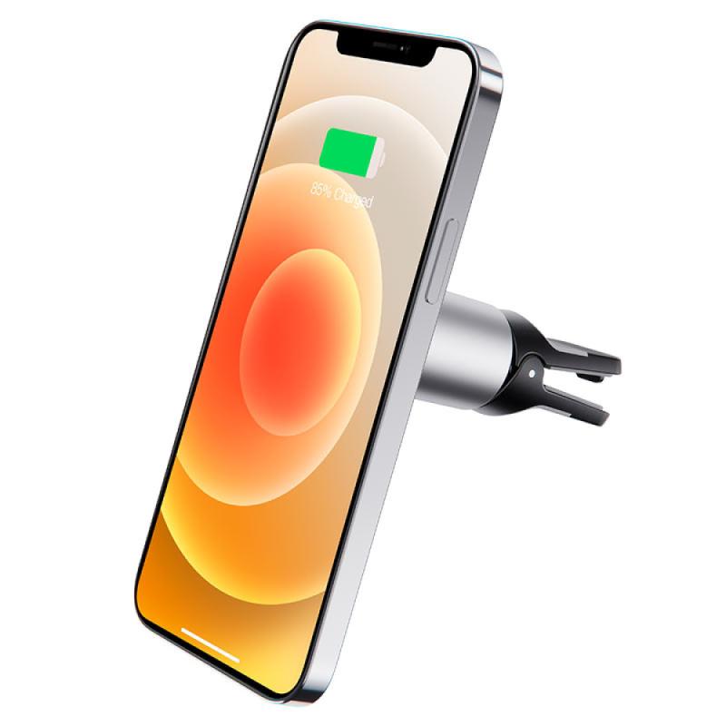 Автодержатель с БЗУ Borofone BH43 Magnetic 15W на картинке №3