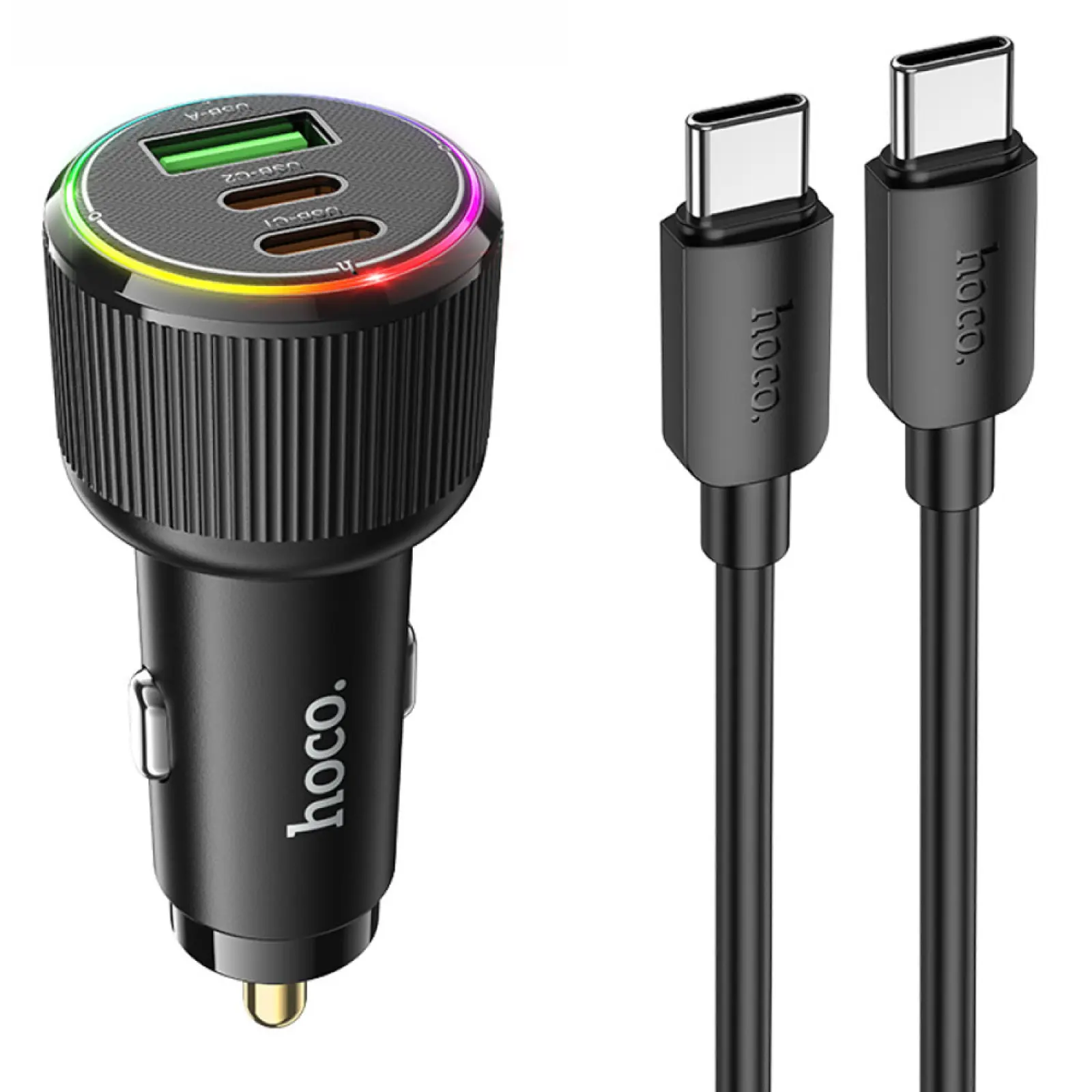 АЗУ Hoco NZ17 High Power 45W (1USB-A/2C) + кабель Type-C to Type-C, купить оптом с доставкой