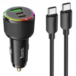 АЗУ Hoco NZ17 High Power 45W (1USB-A/2C) + кабель Type-C to Type-C