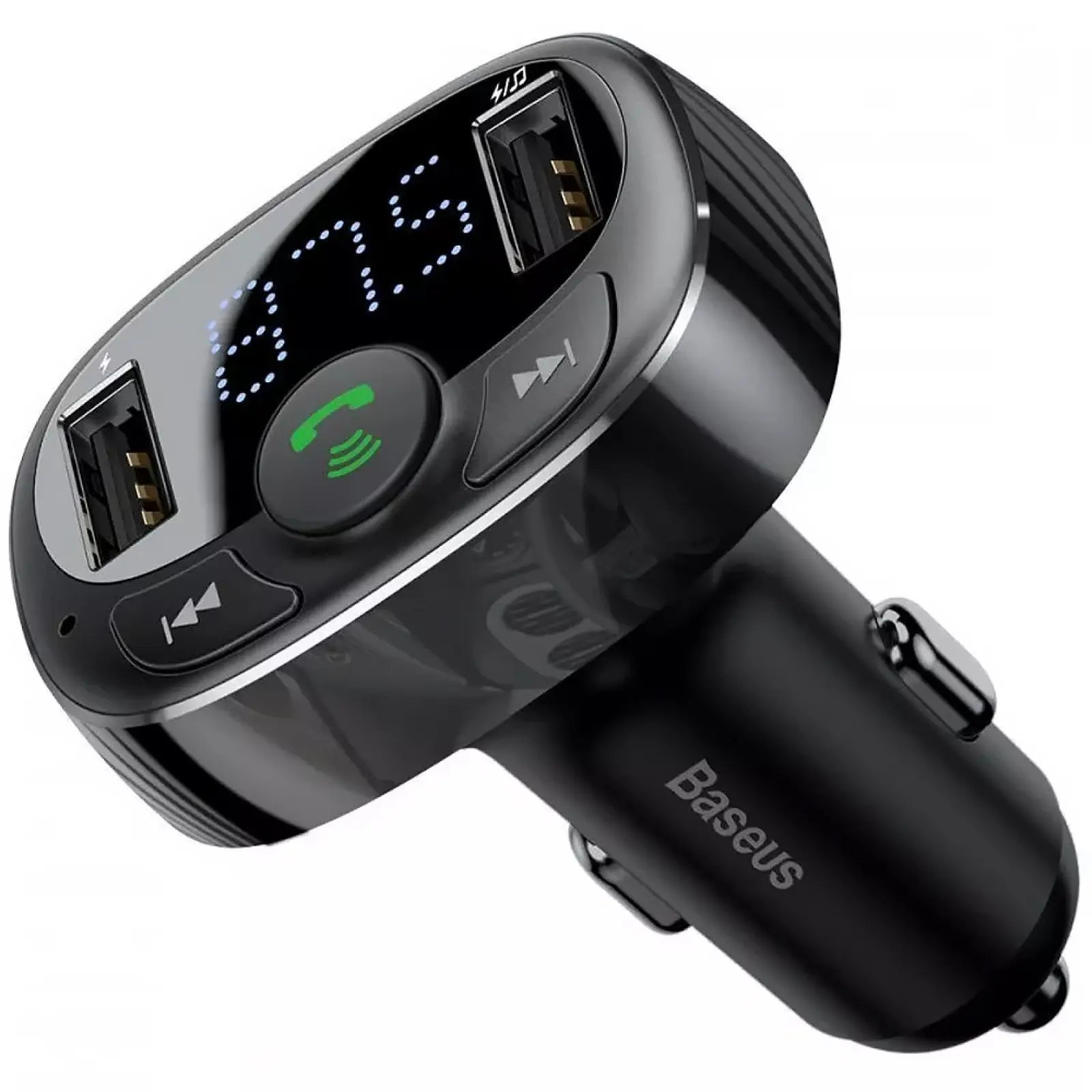 АЗП FM модулятор Baseus S-09A 10W (2USB-A) (CCMT), купити оптом з доставкою