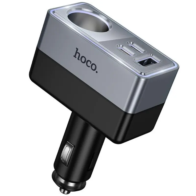 АЗУ Hoco Z65A Smart cigarette lighter PD45W (1USB-A/2C), Black, купить оптом с доставкой