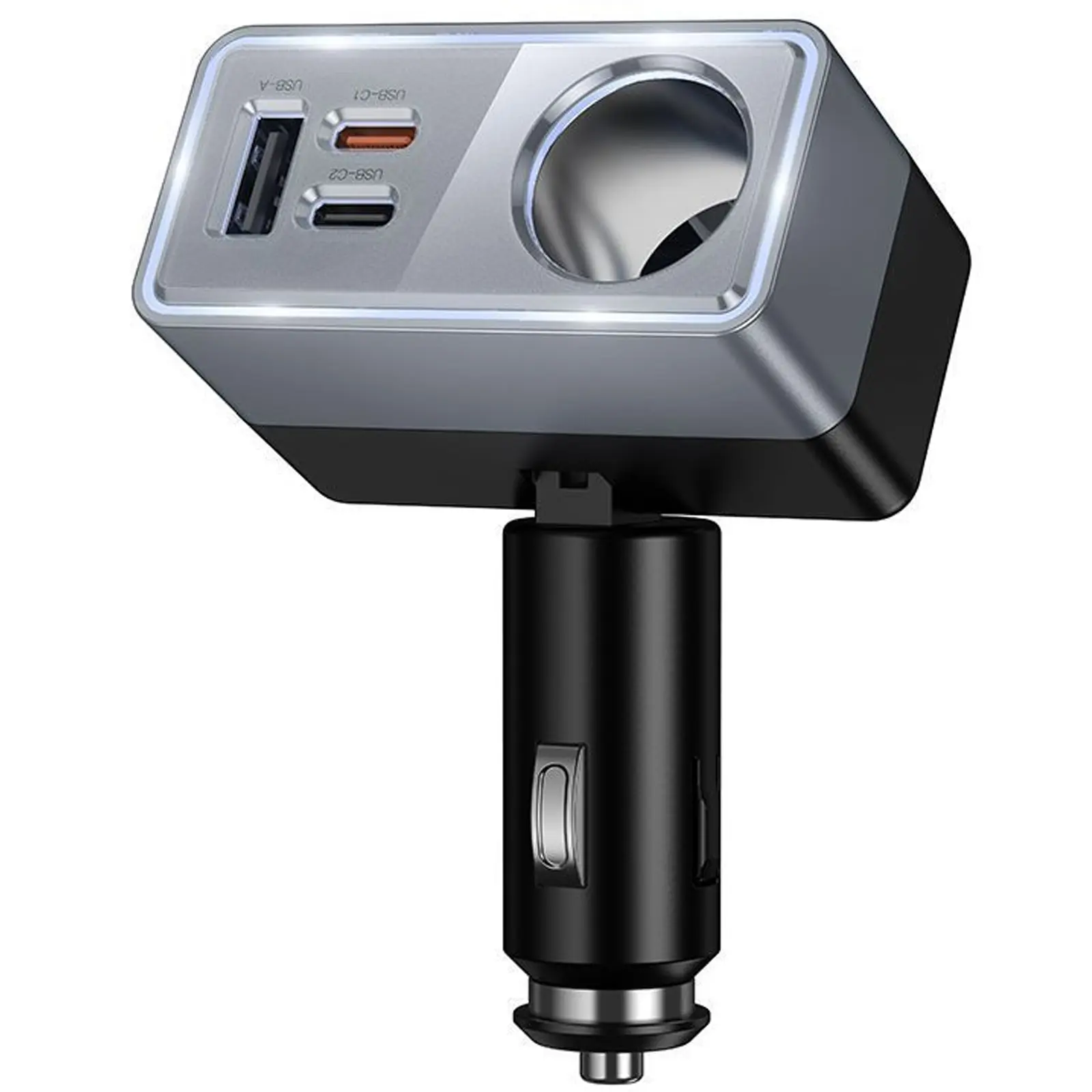 АЗУ Hoco Z65A Smart cigarette lighter PD45W (1USB-A/2C), Black 2, купить оптом с доставкой