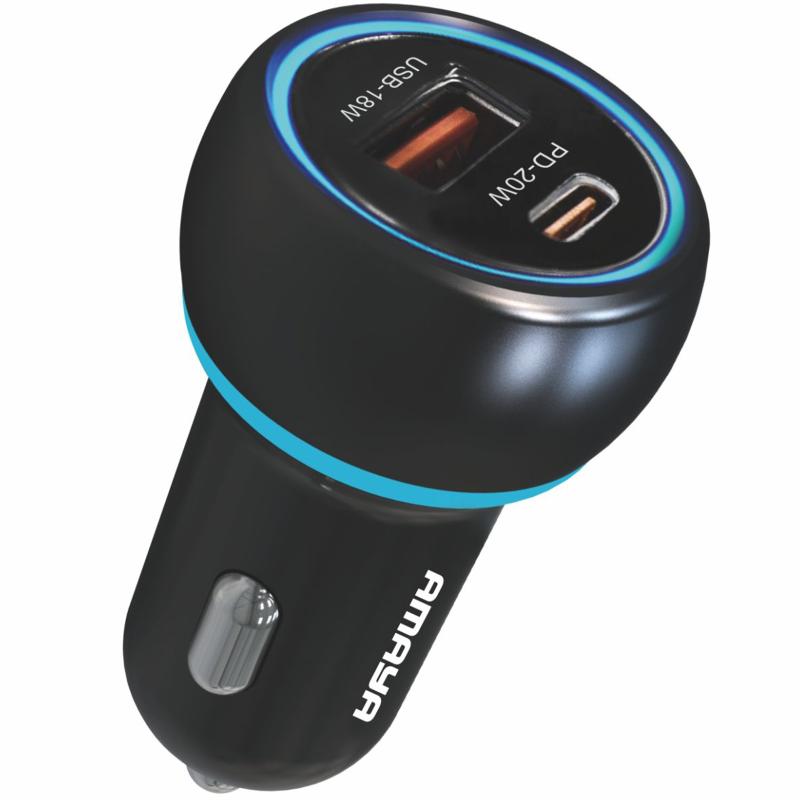 АЗУ Amaya ACC-01 PD20W+QC3.0 total 38W (1USB-A/1C) на картинке №1